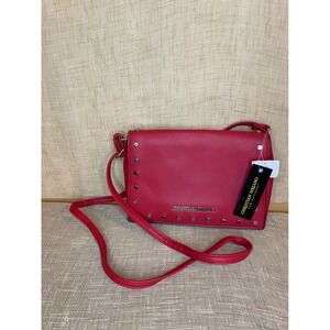 Christian Siriano‎ Crossbody Bag Studded Flap Purse Designer Handbag